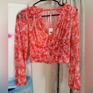 Anthropologie floral Blouse